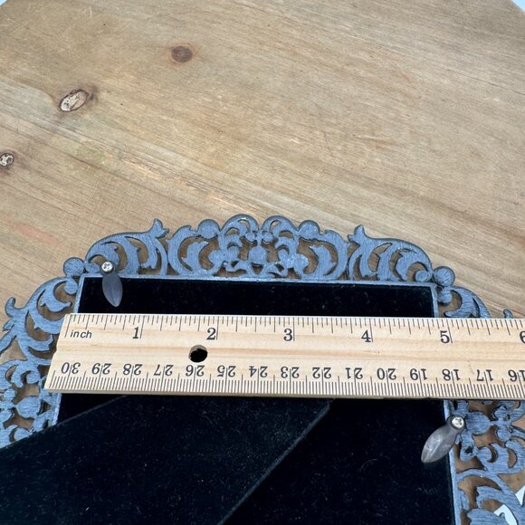 Bejeweled vintage style picture frame gemstones red 3 x 5 - Picture 12 of 12